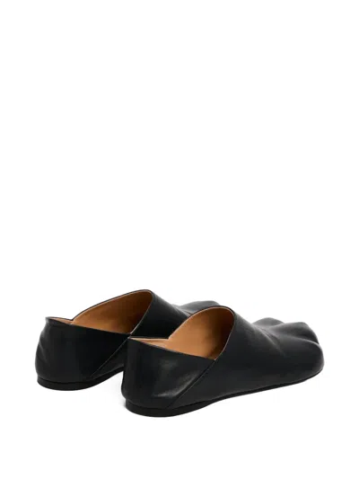 Jw Anderson Paw Leather Loafers In Black