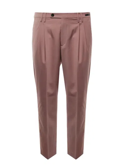 Michael Coal Pleat-detailed Trousers In Purple