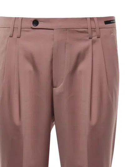 Michael Coal Pleat-detailed Trousers In Purple