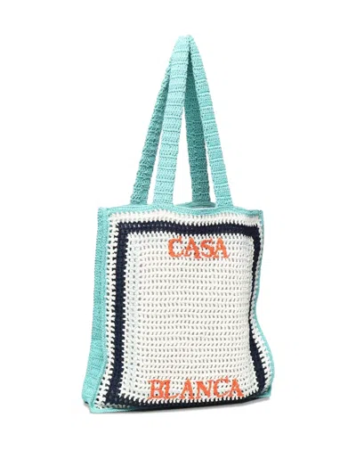 Casablanca Crochet-detail Tote Bag