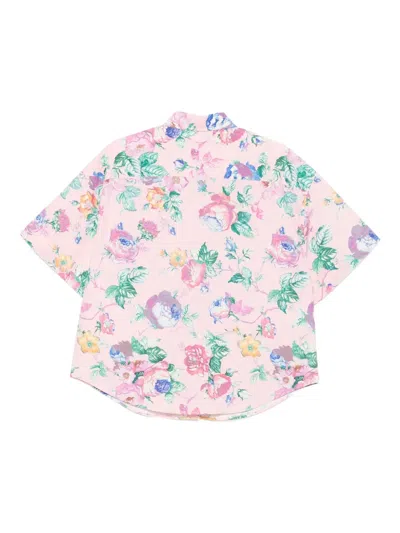 Moschino Floral-print Short-sleeve Shirt