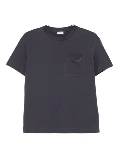 Brunello Cucinelli Chest-pocket Short-sleeve T-shirt