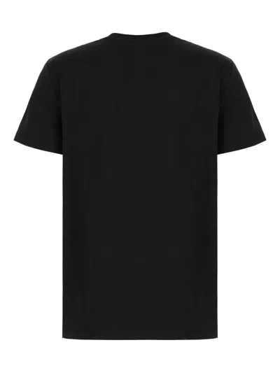 Max Mara Papaia Logo Cotton T-shirt In Black