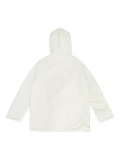 Oof Wear Hooded Button-fastening Jacket In White
