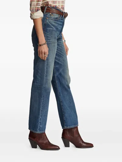 Rrl Jeans Mit Logo-patch In Blue