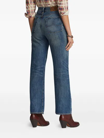 Rrl Jeans Mit Logo-patch In Blue