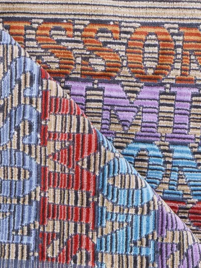 Missoni Logo-pattern Bath Towel In Multi