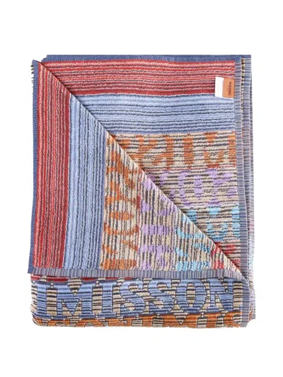 Missoni Logo-pattern Bath Towel In Multi