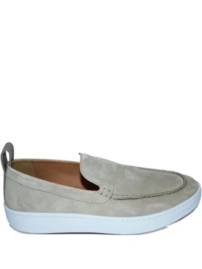 Lanvin Suede Loafers In Neutral