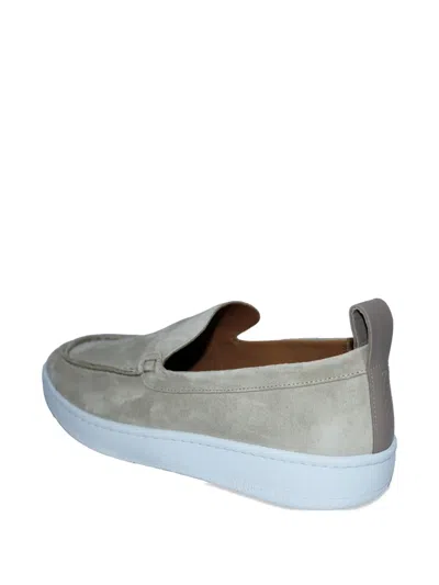 Lanvin Suede Loafers In Neutral