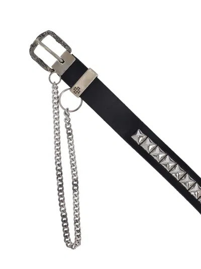 Enfants Riches Deprimes Simple Rosa Chain Belt In Black