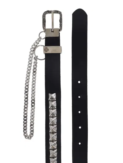 Enfants Riches Deprimes Simple Rosa Chain Belt In Black