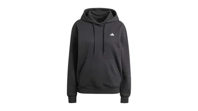 Pre-owned Adidas Originals Women's Adidas Essentials Small Logo Feel Cozy Hoodie In Black