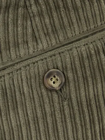 Re-hash Corduroy Cotton-blend Trousers In Green