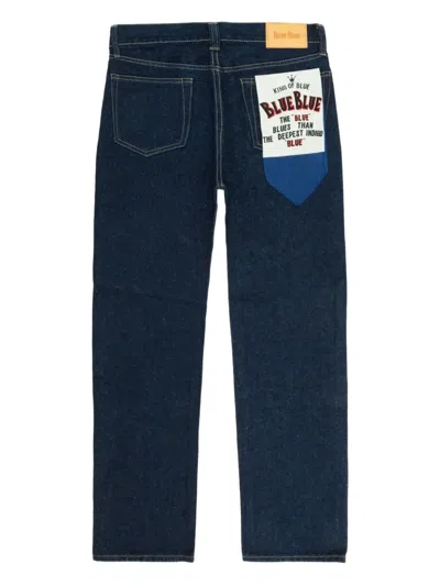 Blue Blue Japan Woven Selvedge Jeans In Blue