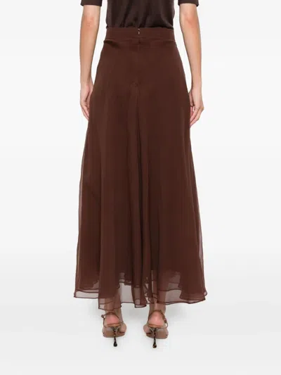 Brunello Cucinelli Pleated High-rise Skirt