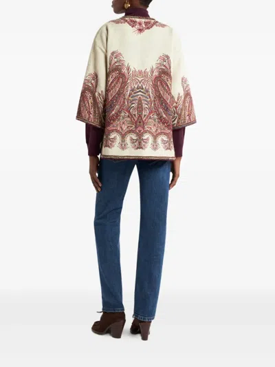 Etro Embroidered Paisley Trim Jacket In Multi