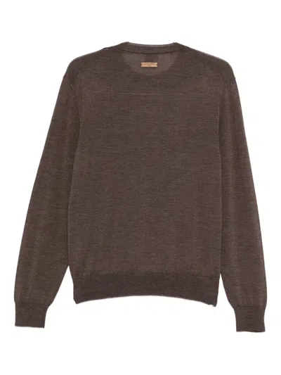Jacob Cohen Men Wool And Silk Crewneck Sweater