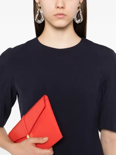 Peserico Puff-sleeve Midi Dress In Black