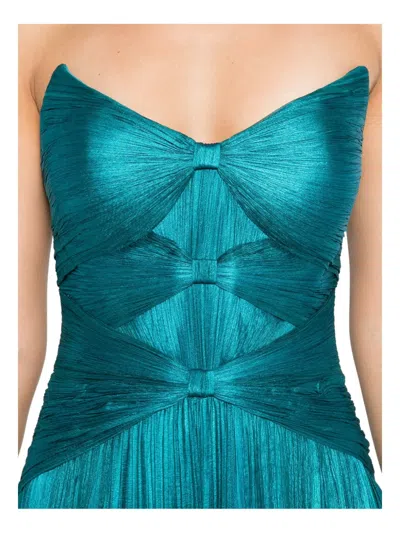 Iris Serban Star Bow-embellished Maxi Dress In Blue