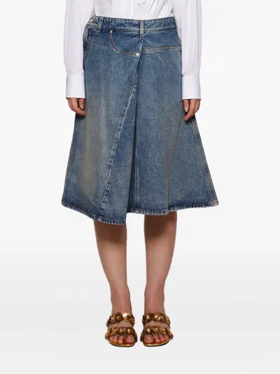 Loewe Jeansrock In A-linie In Blue