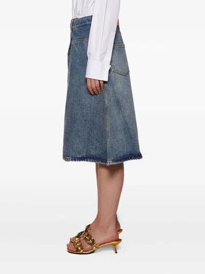 Loewe Jeansrock In A-linie In Blue