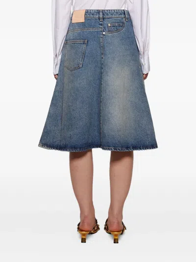 Loewe Jeansrock In A-linie In Blue
