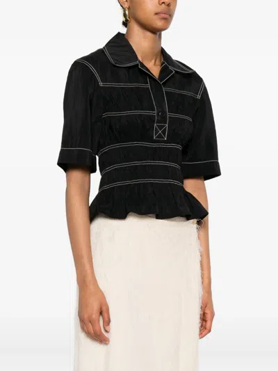 Nanushka Gesmoktes Hemd In Black