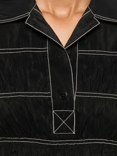 Nanushka Gesmoktes Hemd In Black