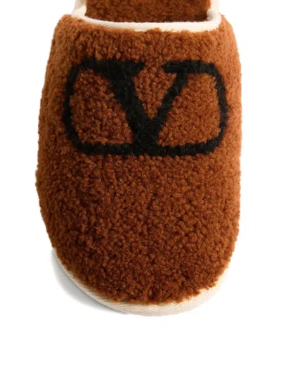 Valentino Round Toe Slippers