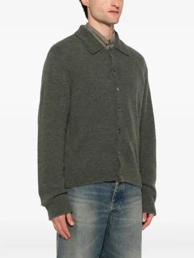 Our Legacy Alpaca Wool-blend Cardigan In Gray