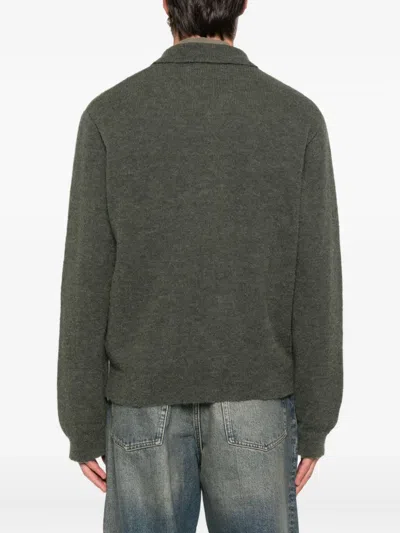 Our Legacy Alpaca Wool-blend Cardigan In Gray