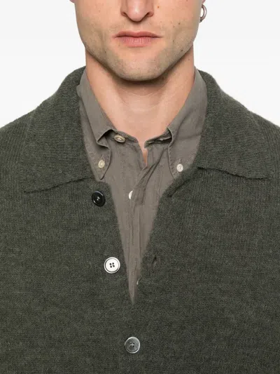 Our Legacy Alpaca Wool-blend Cardigan In Gray