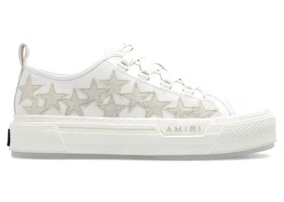 Pre-owned Amiri Stars Court Low White (women's) Sneakers In Alabaster