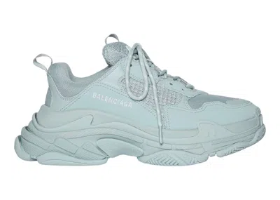 Pre-owned Balenciaga Triple S (women's) Sneakers In Pale Blue