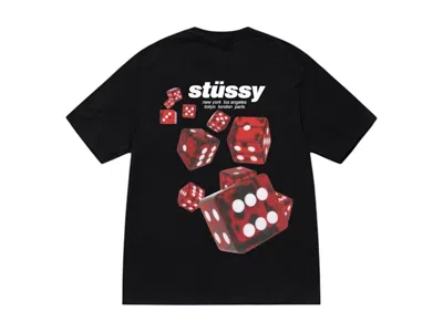 Pre-owned Stussy Men's  Rollers Tee Shirt In Black