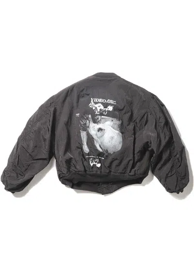 Enfants Riches Deprimes Zip Front Bomber Jacket In Gray