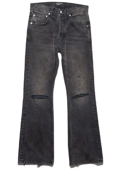 Enfants Riches Deprimes Flared Denim Cotton Jeans In Black