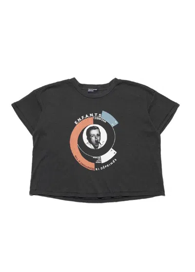 Enfants Riches Deprimes Dark Grey Printed T-shirt In Black