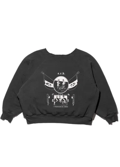 Enfants Riches Deprimes Black Sweatshirt With Print In Black