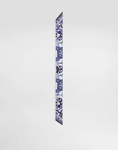 Dolce & Gabbana Majolica-print Silk Twill Bandeau