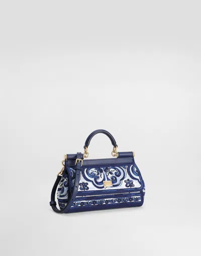 Dolce & Gabbana Small Sicily Handbag With Majolica Embroidery