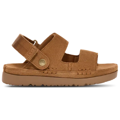 Ugg Goldenstar Glide Adjustable-strap Platform Sandals In Brown