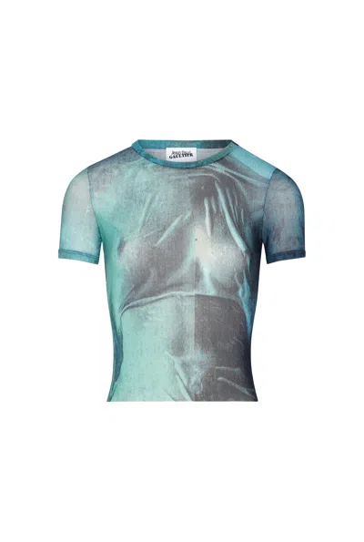 Jean Paul Gaultier Water Baby Tee Woman Indigo In Multi