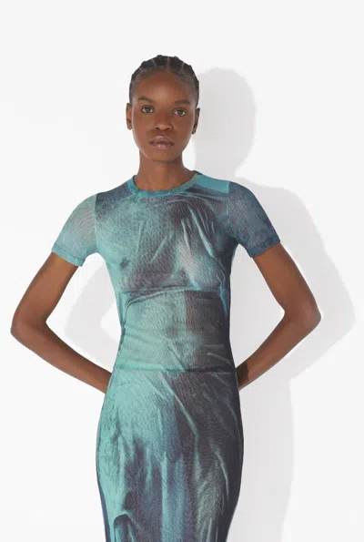 Jean Paul Gaultier Water Baby Tee Woman Indigo In Multi
