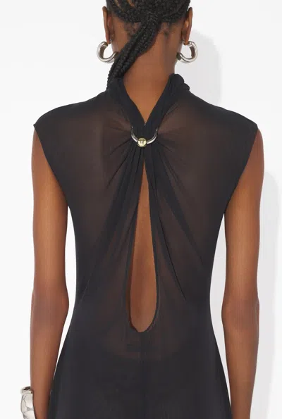 Jean Paul Gaultier Sequin Long Dress Woman Black