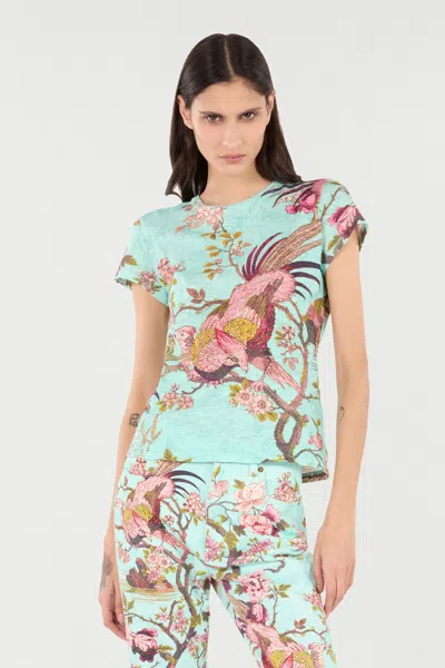 Roberto Cavalli T-shirt With Naturalistic Print