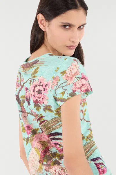 Roberto Cavalli T-shirt With Naturalistic Print