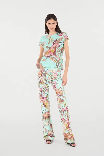 Roberto Cavalli T-shirt With Naturalistic Print