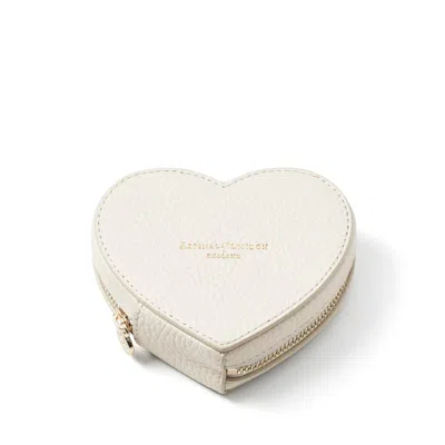 Aspinal Of London Medium Heart Jewellery Case In Neutral